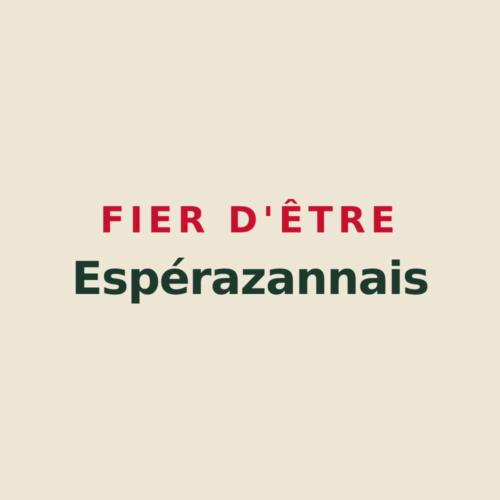 Tote bag « Fier d'être Espérazannais » — design pour Espéraza
