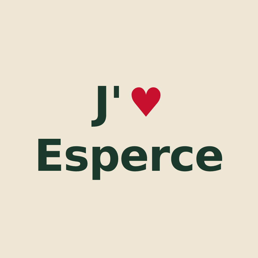 Tote bag personnalisé Esperce — design J'aime Esperce
