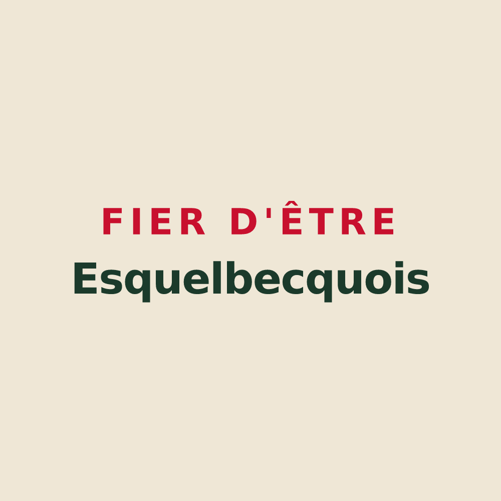 Tote bag « Fier d'être Esquelbecquois » — design pour Esquelbecq