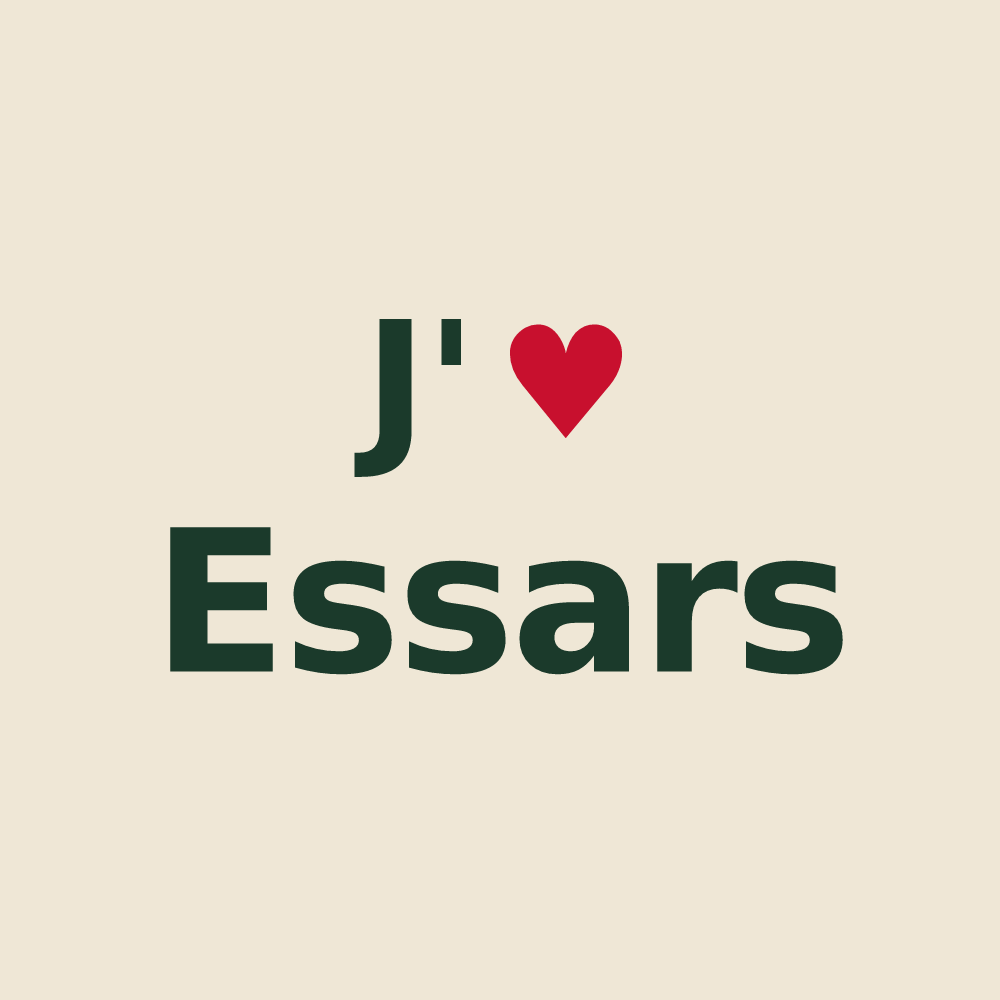 Tote bag personnalisé Essars — design J'aime Essars