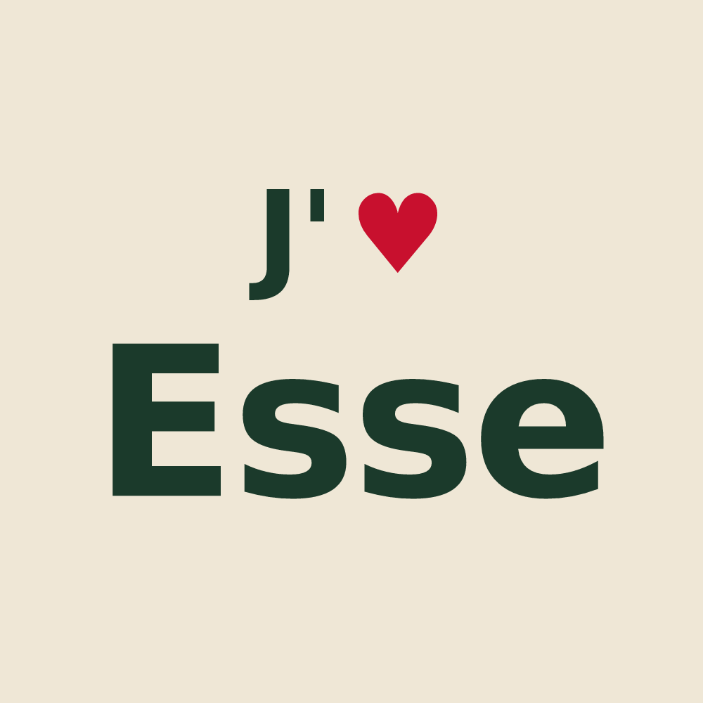 Tote bag personnalisé Esse — design J'aime Esse