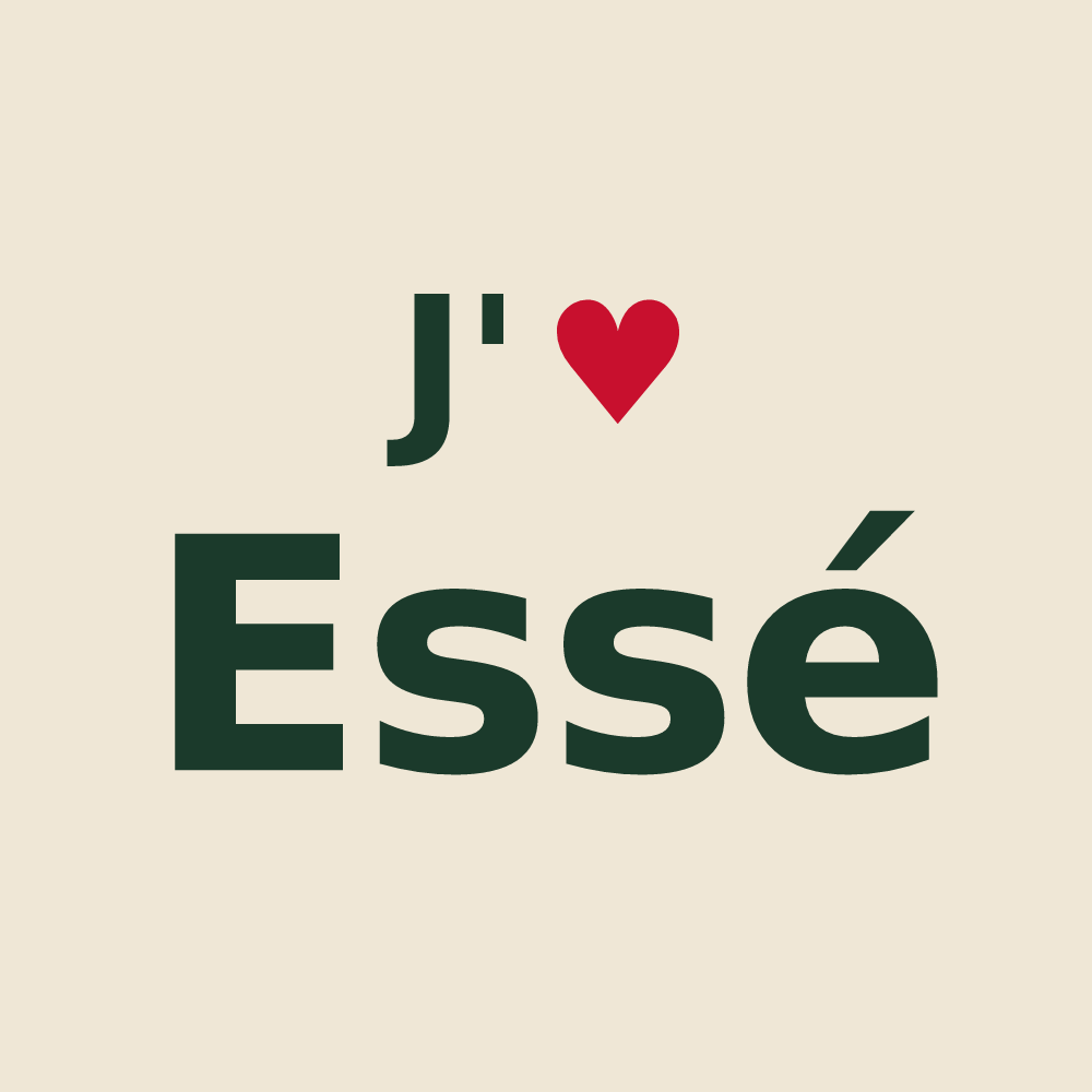 Tote bag personnalisé Essé — design J'aime Essé