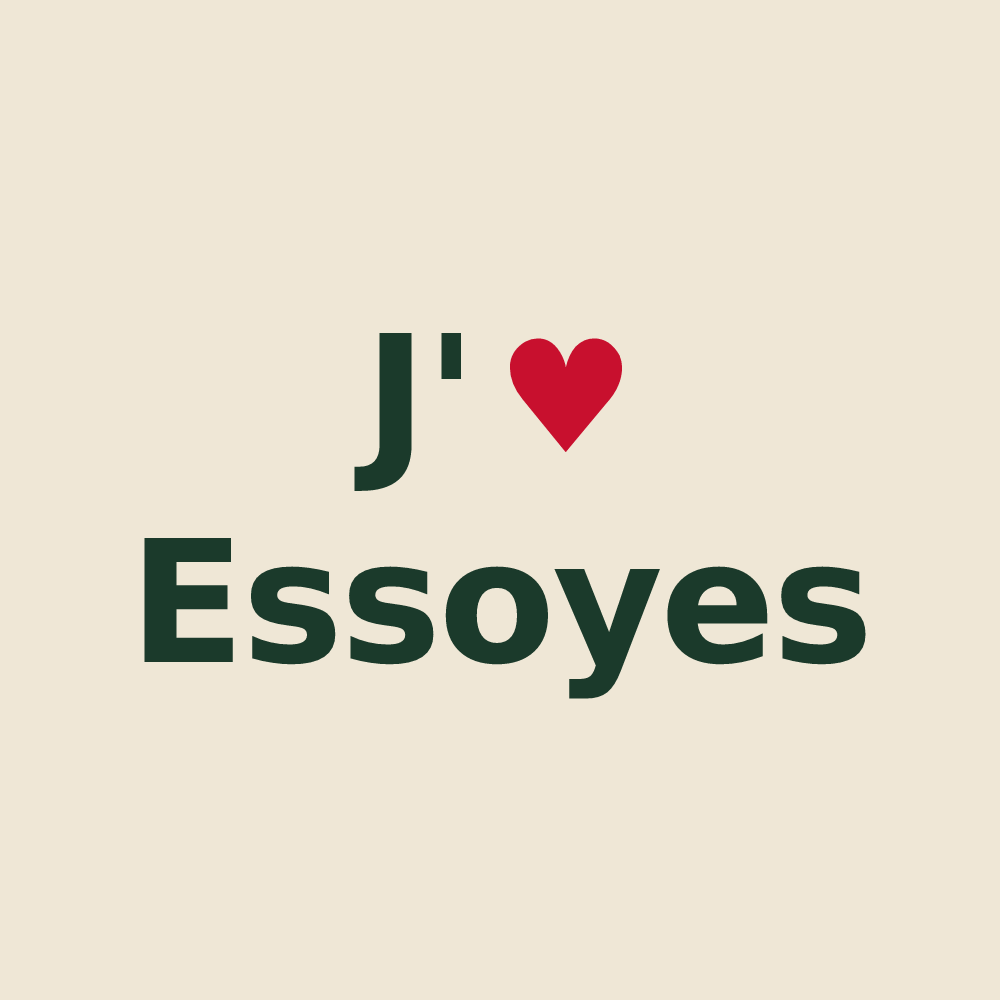 Tote bag personnalisé Essoyes — design J'aime Essoyes