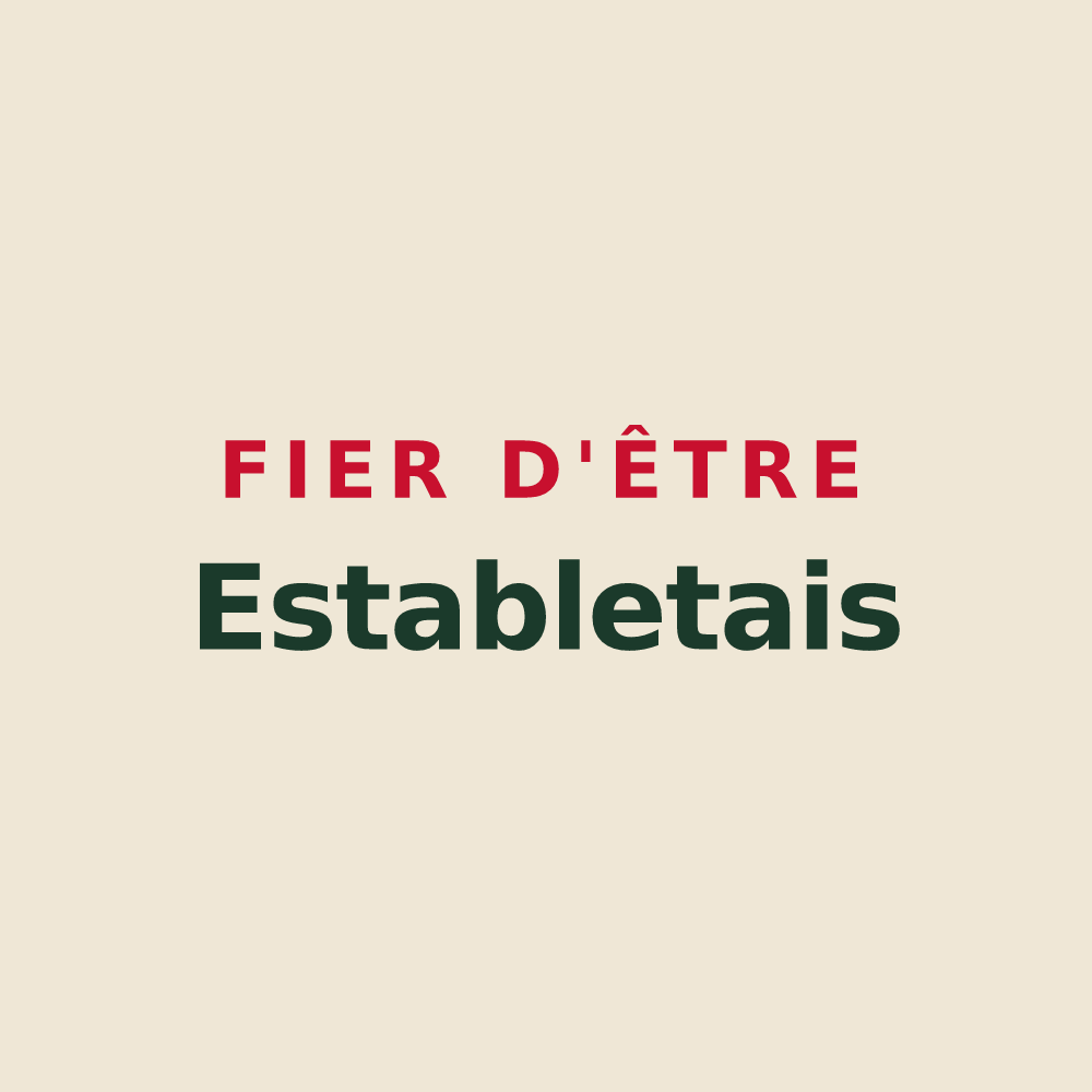 Tote bag « Fier d'être Establetais » — design pour Establet