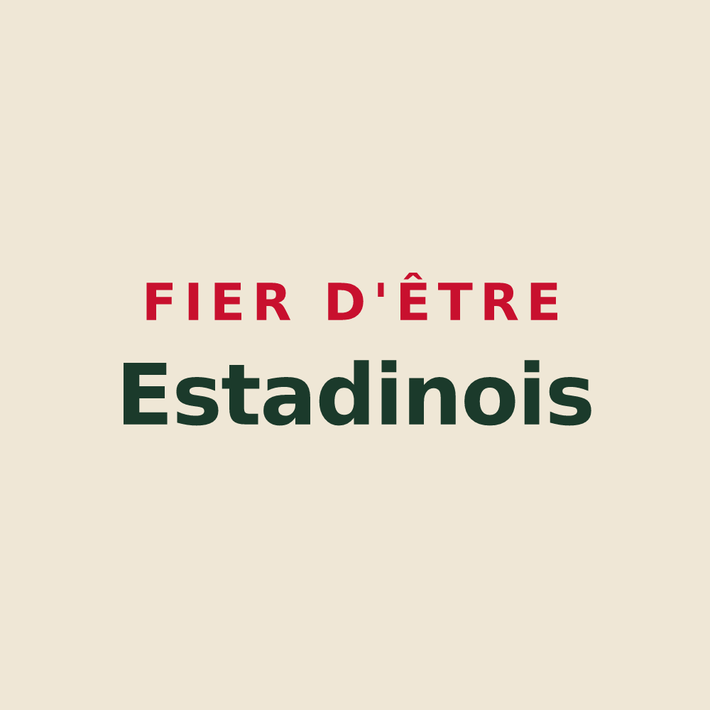 Tote bag « Fier d'être Estadinois » — design pour Estadens