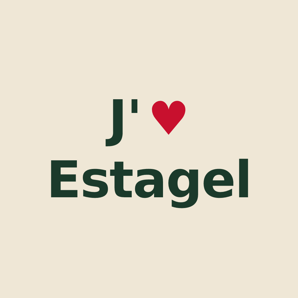 Tote bag personnalisé Estagel — design J'aime Estagel