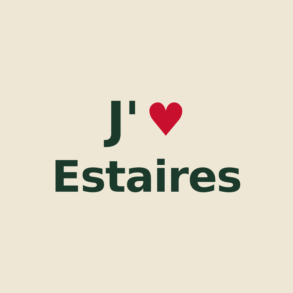 Tote bag personnalisé Estaires — design J'aime Estaires