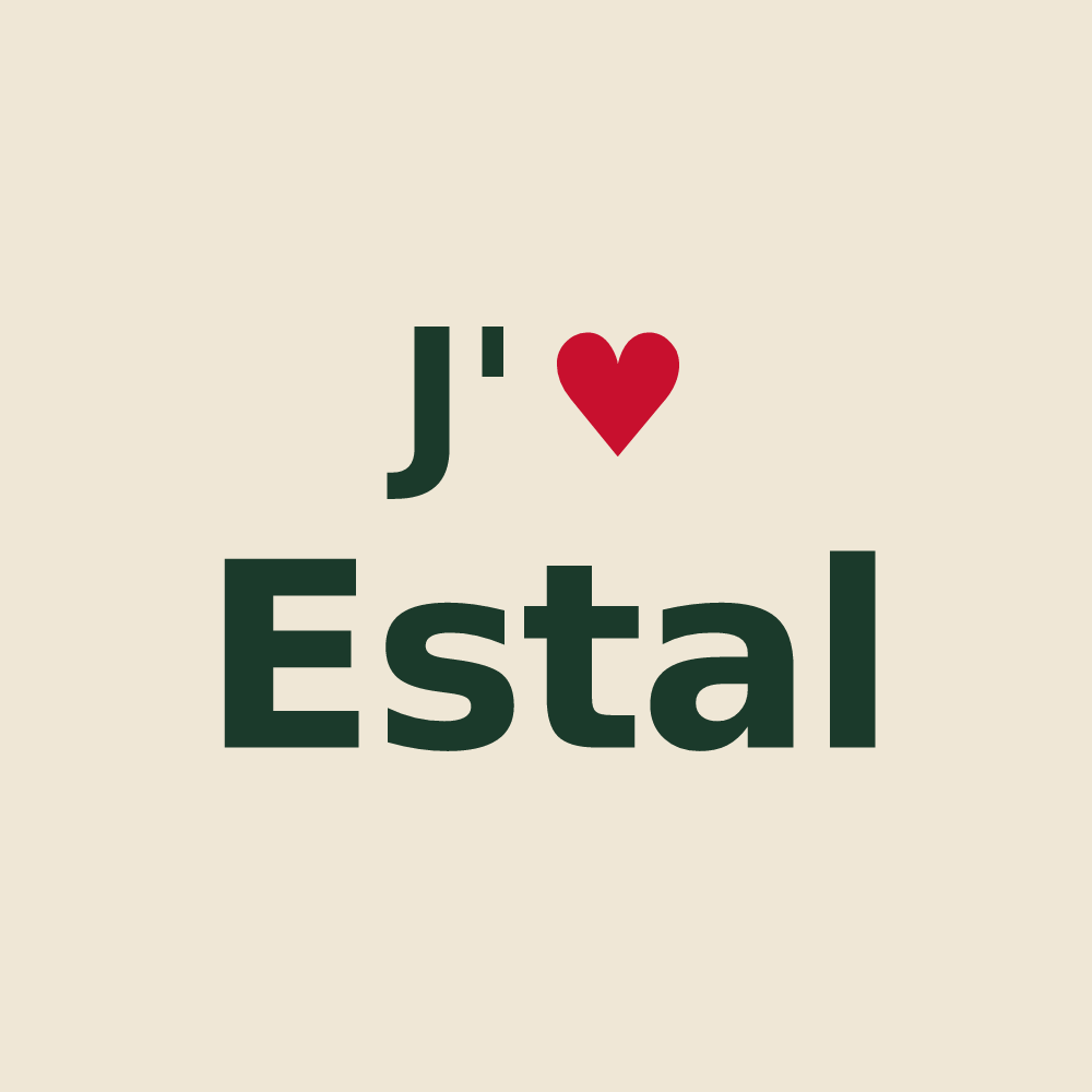 Tote bag personnalisé Estal — design J'aime Estal