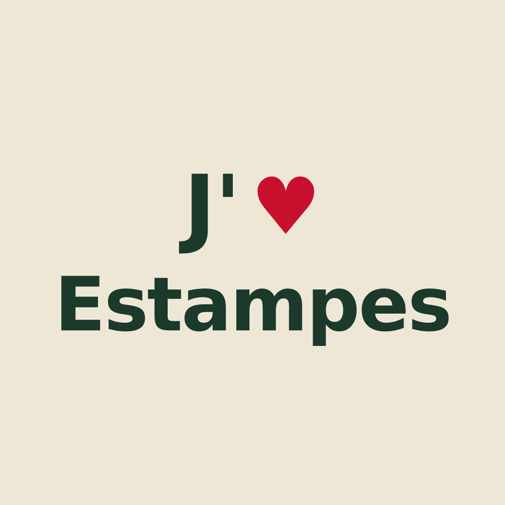 Tote bag personnalisé Estampes — design J'aime Estampes