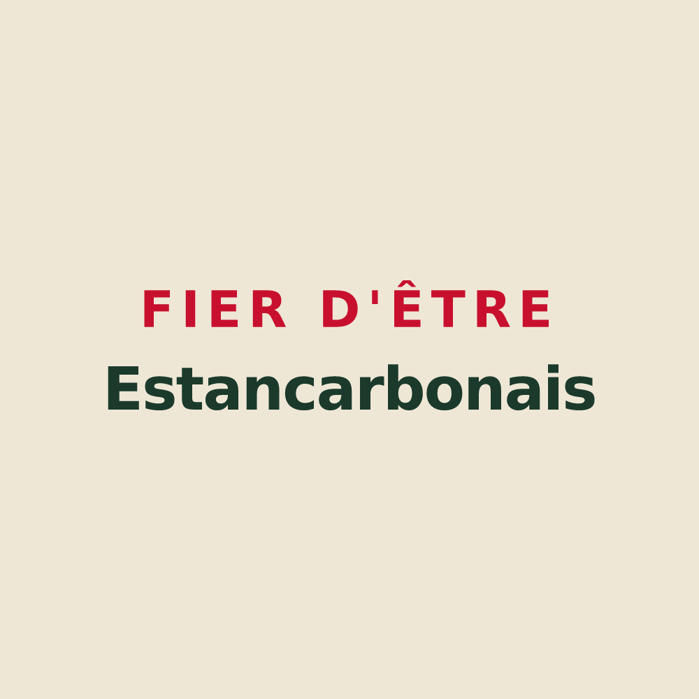 Tote bag « Fier d'être Estancarbonais » — design pour Estancarbon