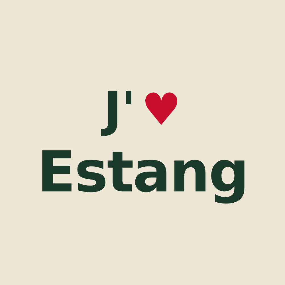 Tote bag personnalisé Estang — design J'aime Estang