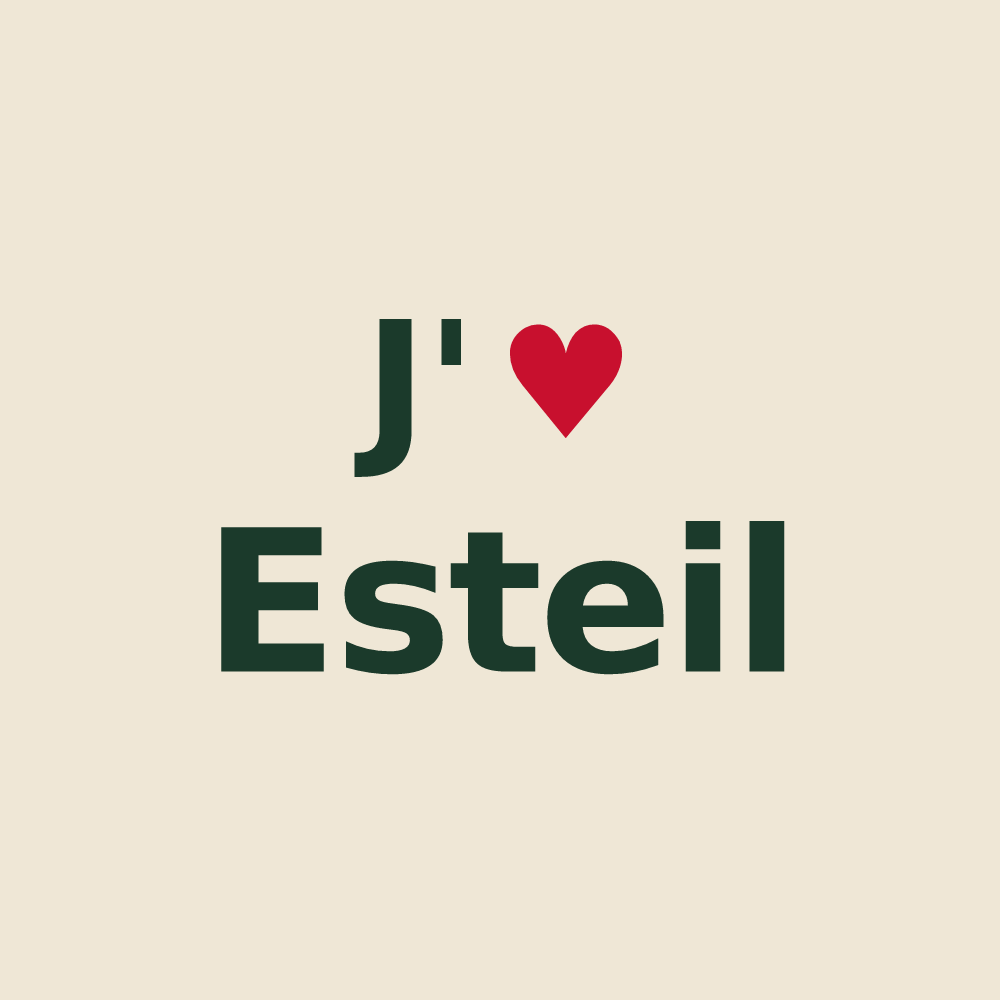 Tote bag personnalisé Esteil — design J'aime Esteil