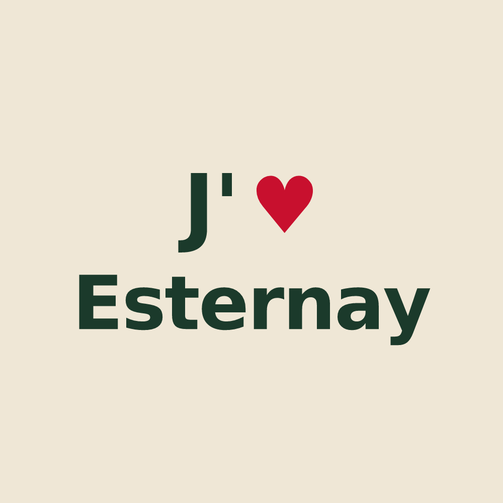 Tote bag personnalisé Esternay — design J'aime Esternay
