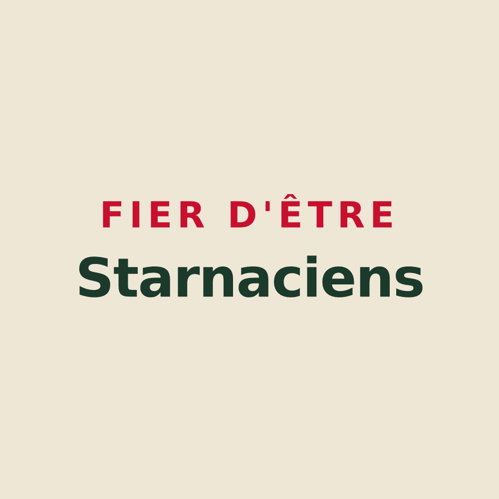 Tote bag « Fier d'être Starnaciens » — design pour Esternay