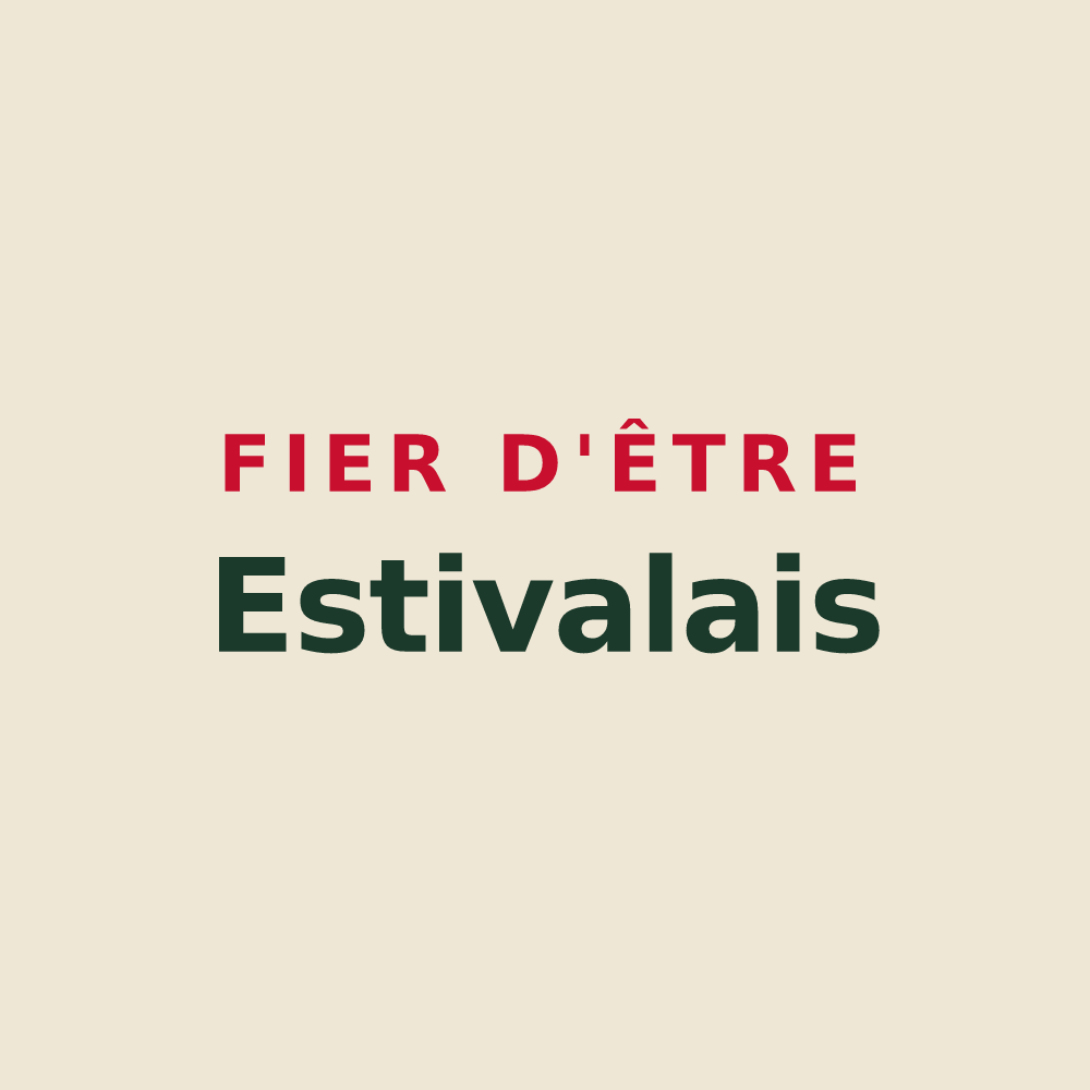 Tote bag « Fier d'être Estivalais » — design pour Estivals