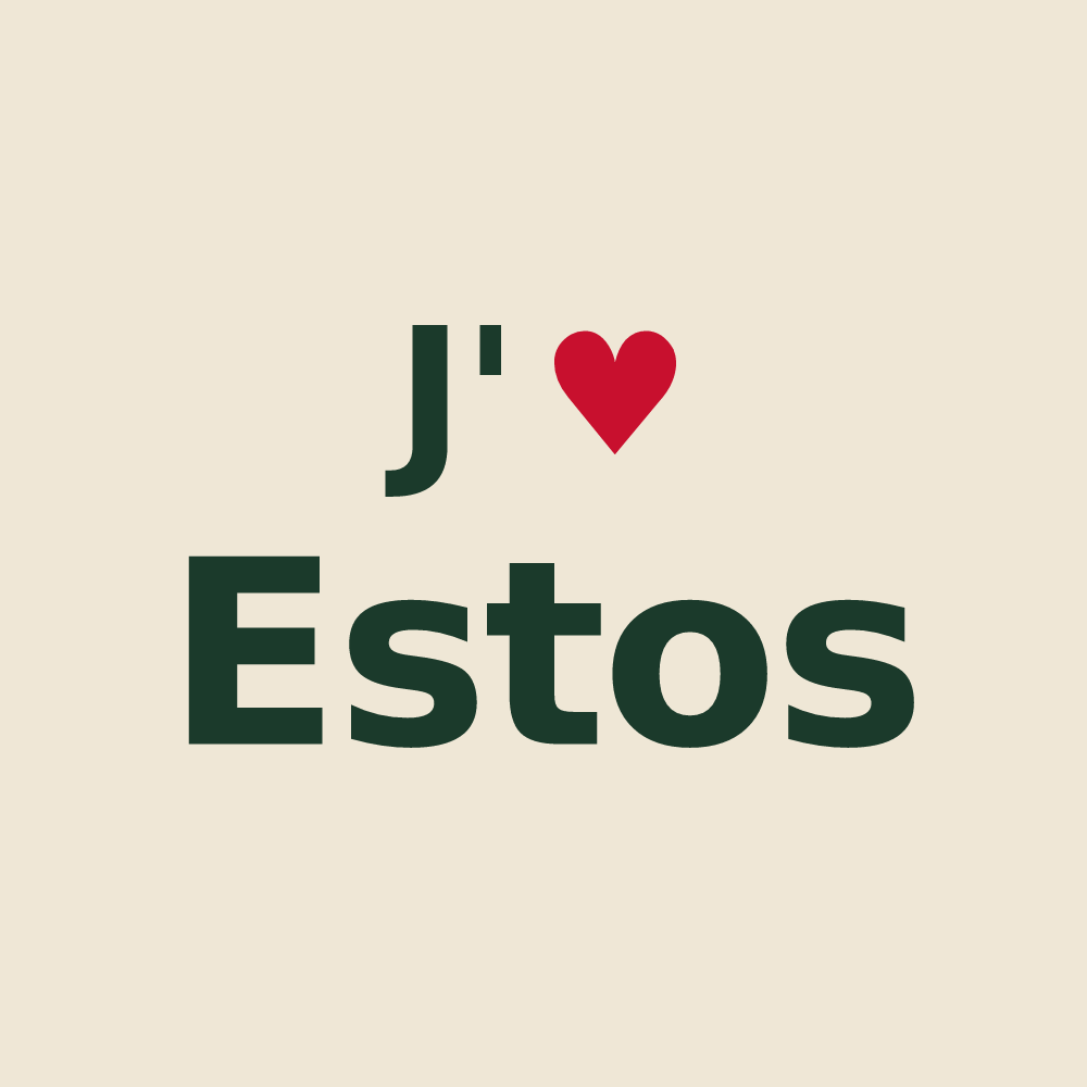 Tote bag personnalisé Estos — design J'aime Estos