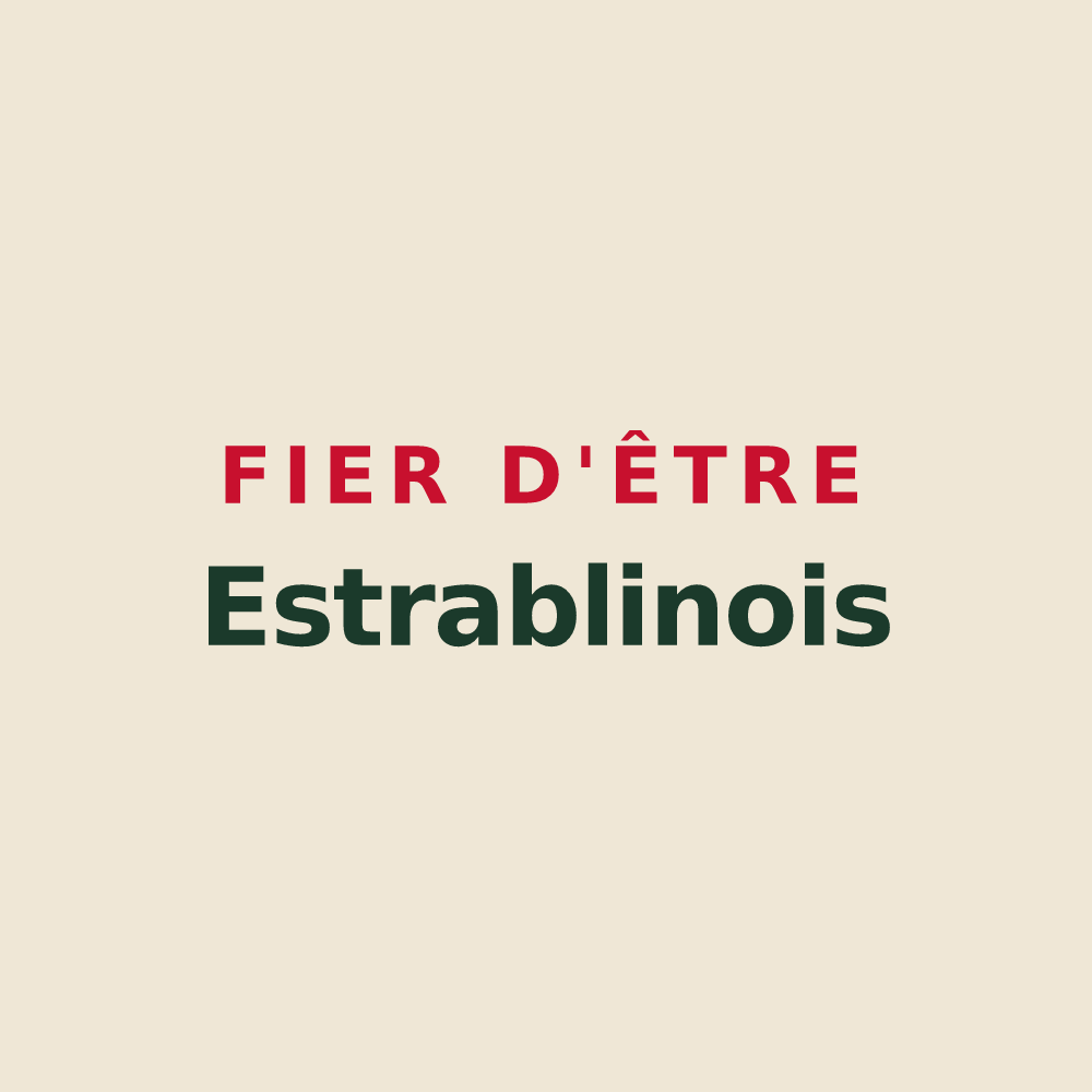 Tote bag « Fier d'être Estrablinois » — design pour Estrablin
