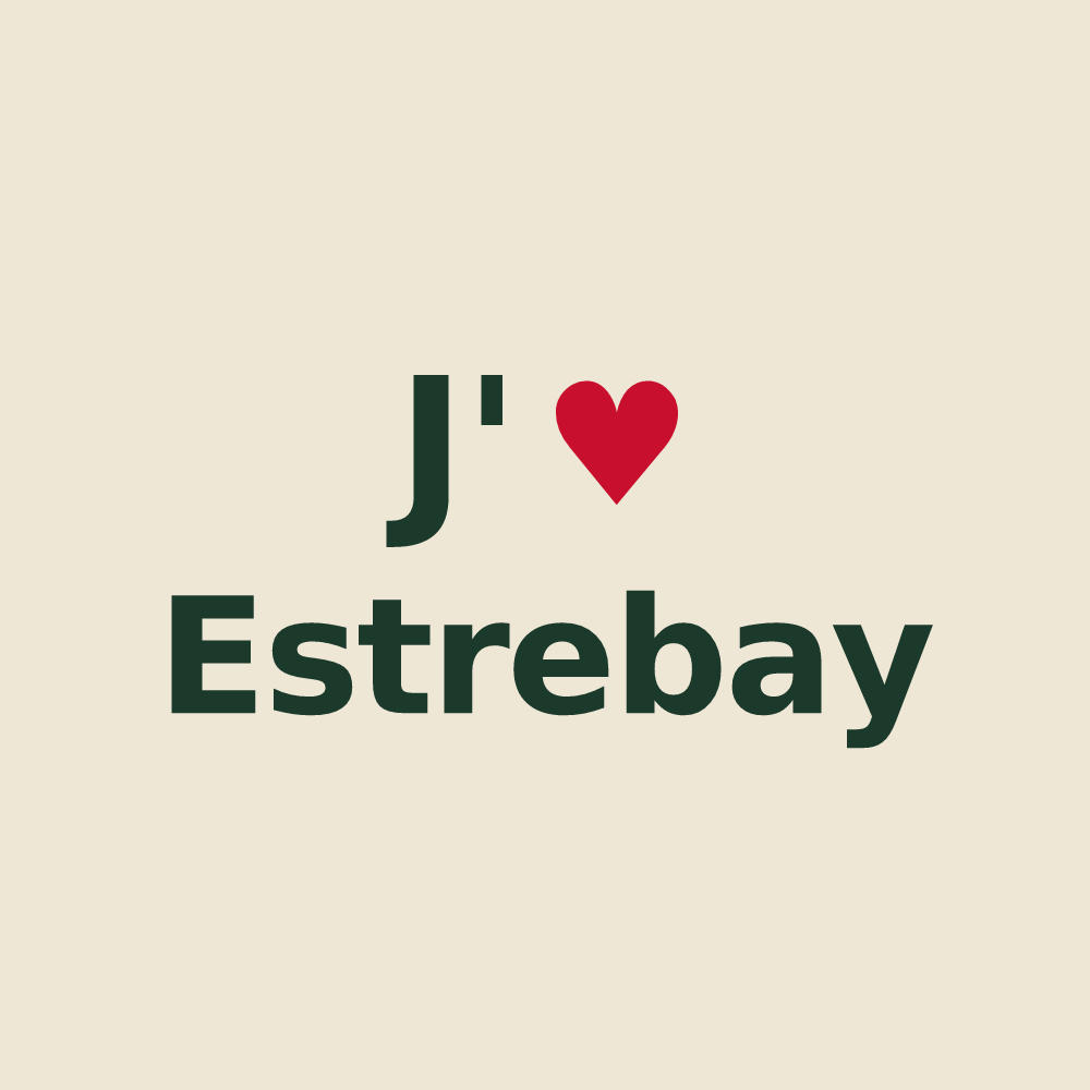 Tote bag personnalisé Estrebay — design J'aime Estrebay