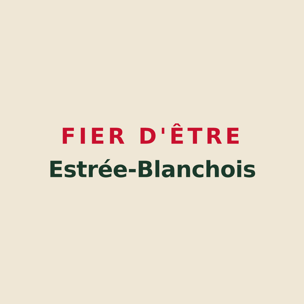 Tote bag « Fier d'être Estrée-Blanchois » — design pour Estrée-Blanche