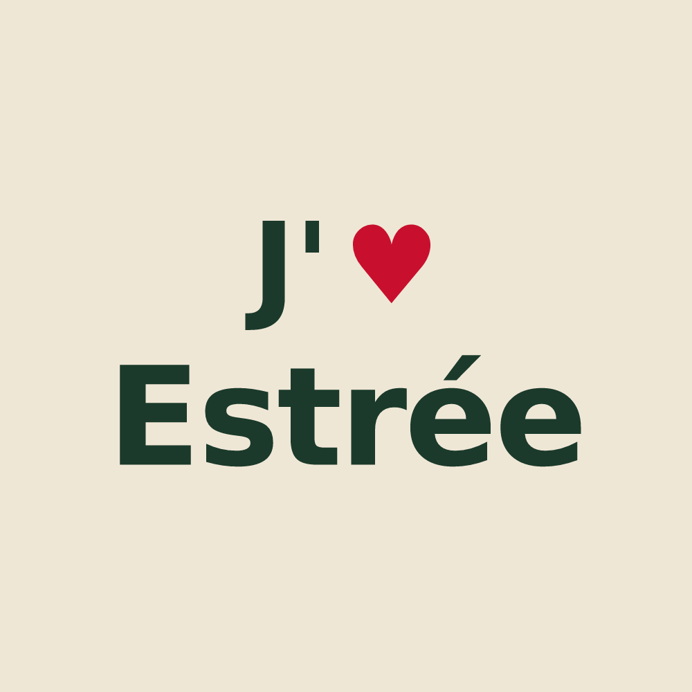 Tote bag personnalisé Estrée — design J'aime Estrée