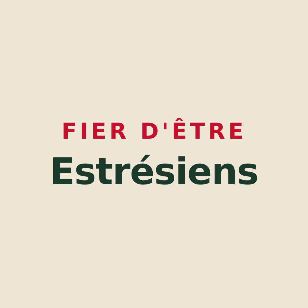 Tote bag « Fier d'être Estrésiens » — design pour Estrées