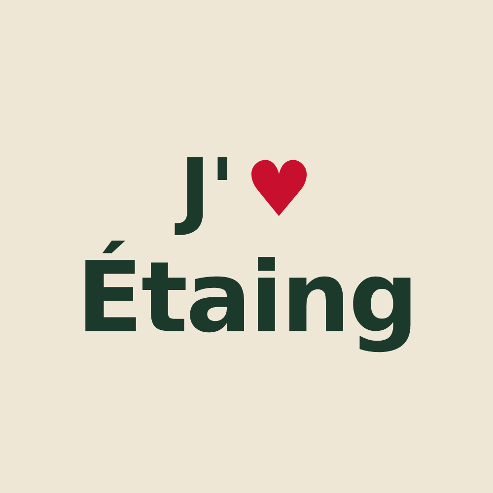 Tote bag personnalisé Étaing — design J'aime Étaing