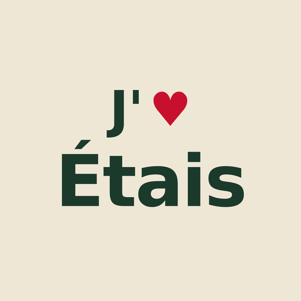 Tote bag personnalisé Étais — design J'aime Étais