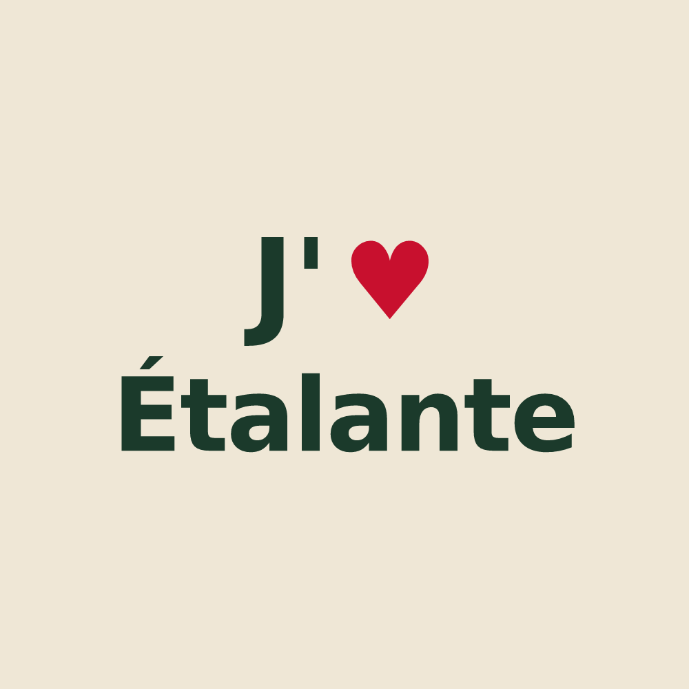 Tote bag personnalisé Étalante — design J'aime Étalante