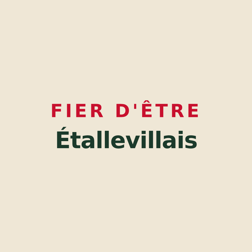 Tote bag « Fier d'être Étallevillais » — design pour Étalleville