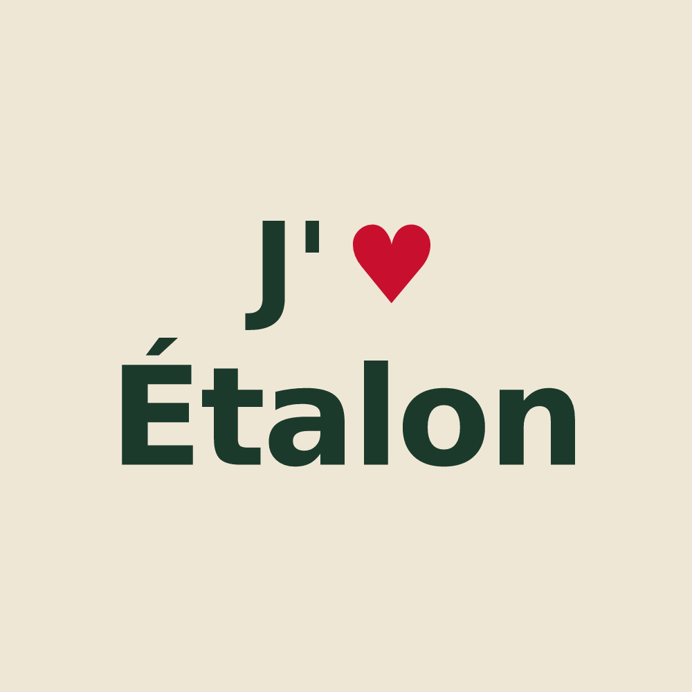 Tote bag personnalisé Étalon — design J'aime Étalon