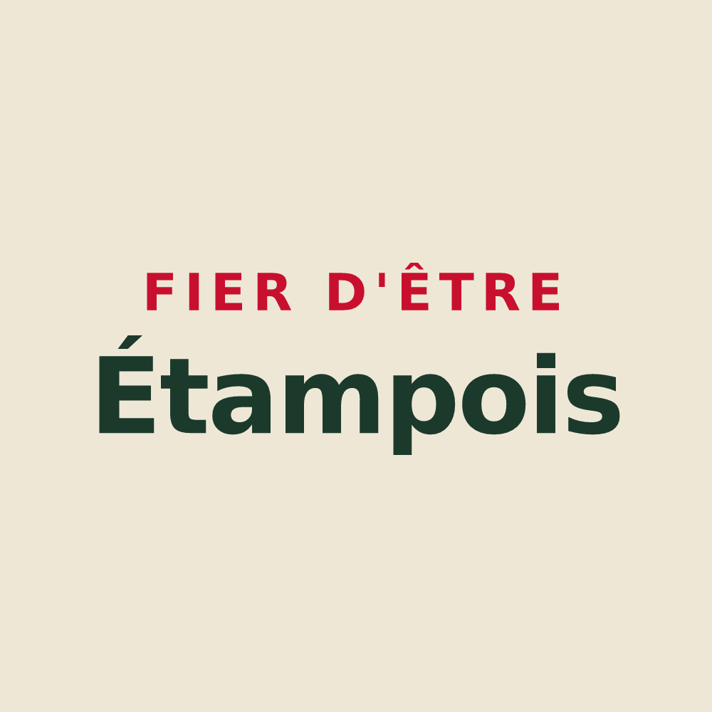 Tote bag « Fier d'être Étampois » — design pour Étampes-sur-Marne