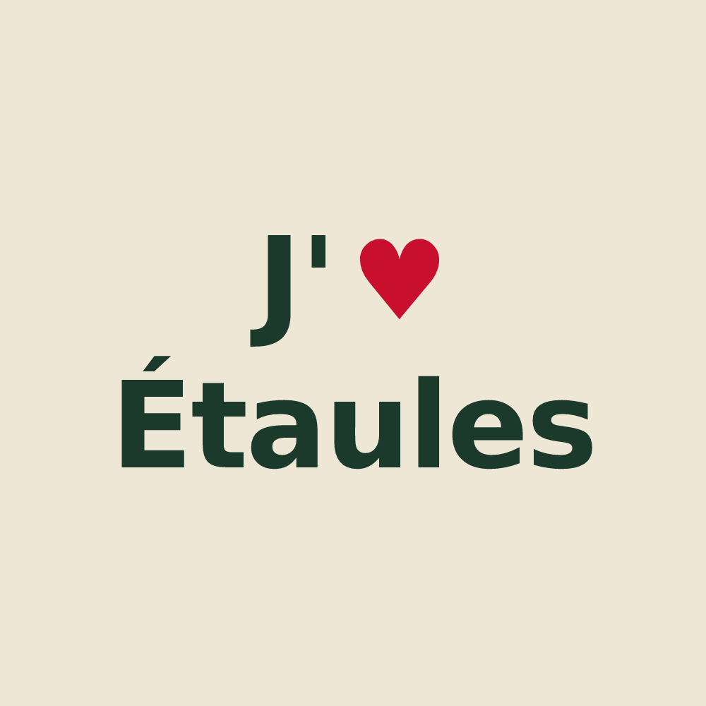 Tote bag personnalisé Étaules — design J'aime Étaules