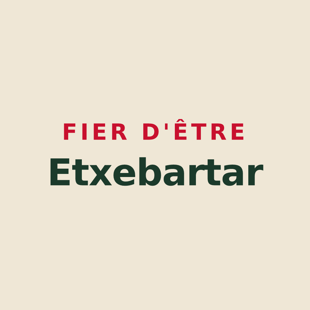Tote bag « Fier d'être Etxebartar » — design pour Etchebar