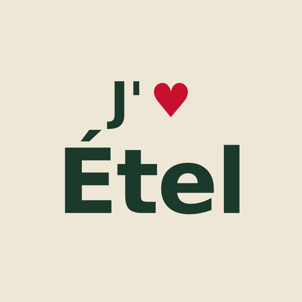 Tote bag personnalisé Étel — design J'aime Étel