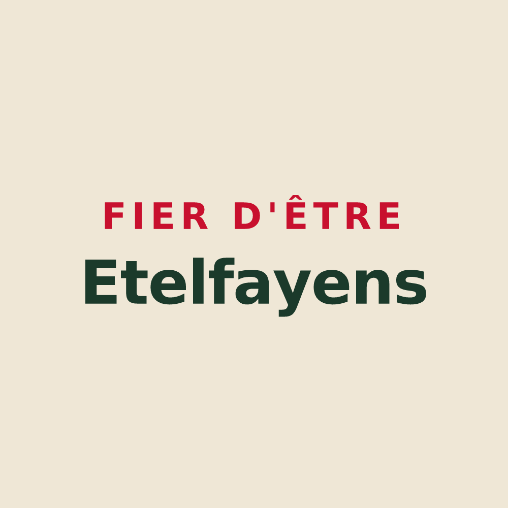 Tote bag « Fier d'être Etelfayens » — design pour Ételfay