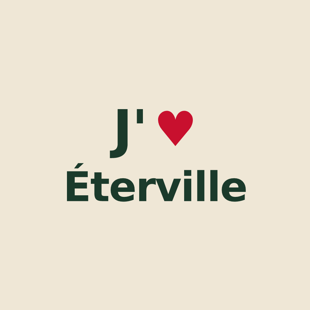 Tote bag personnalisé Éterville — design J'aime Éterville