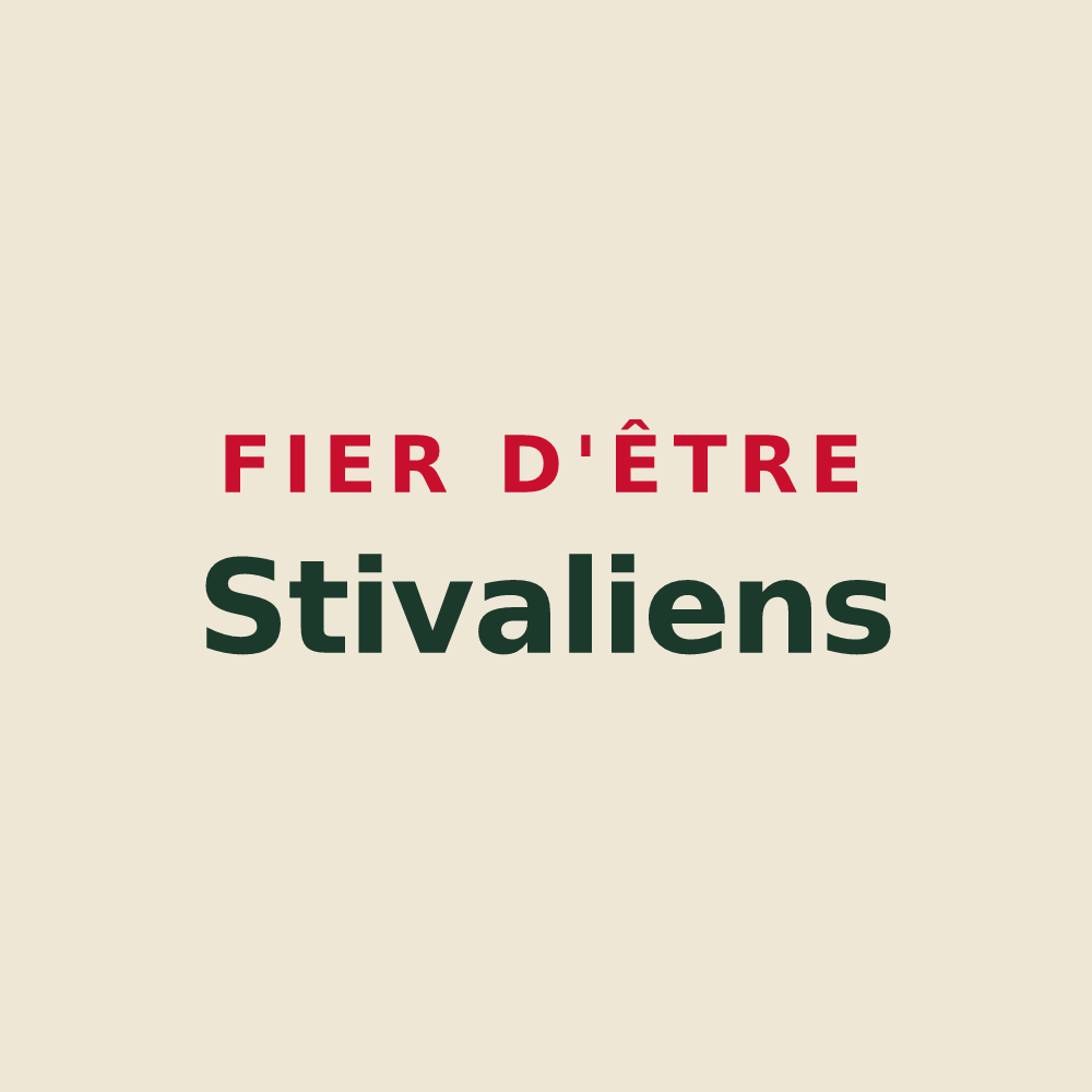 Tote bag « Fier d'être Stivaliens » — design pour Étival-Clairefontaine