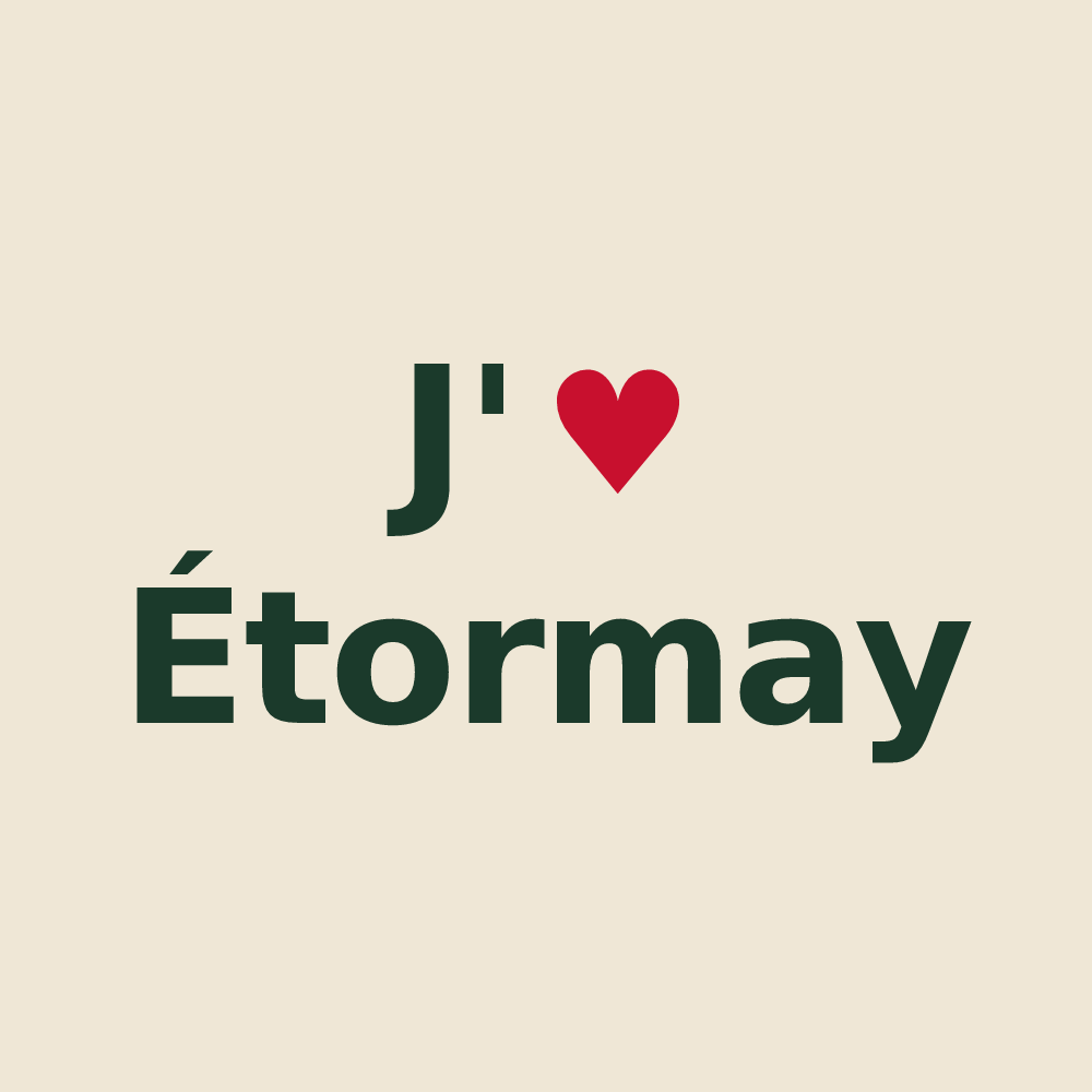 Tote bag personnalisé Étormay — design J'aime Étormay