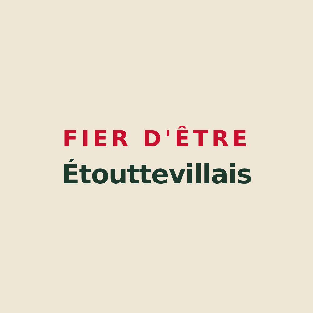Tote bag « Fier d'être Étouttevillais » — design pour Étoutteville