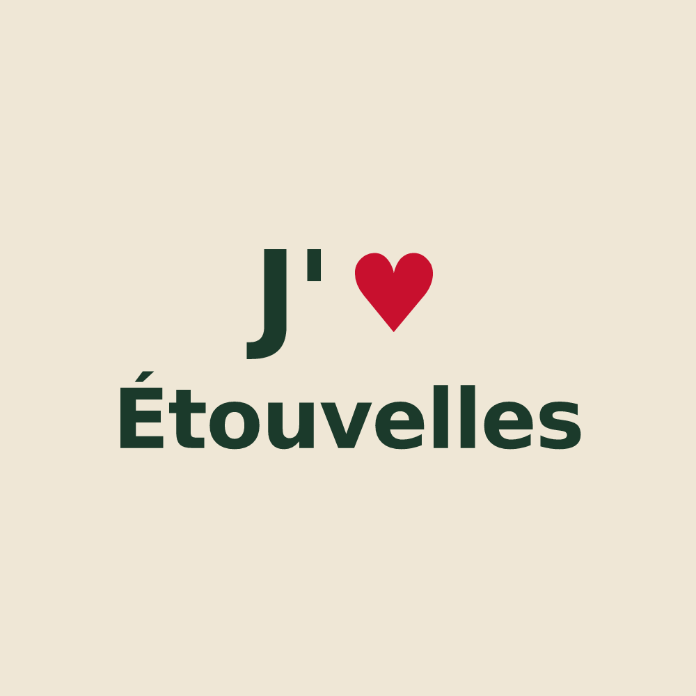Tote bag personnalisé Étouvelles — design J'aime Étouvelles