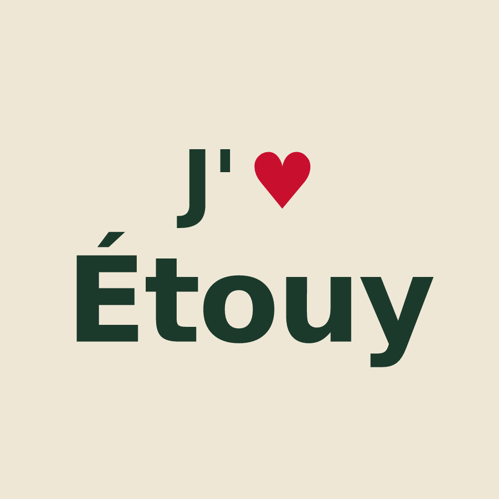 Tote bag personnalisé Étouy — design J'aime Étouy