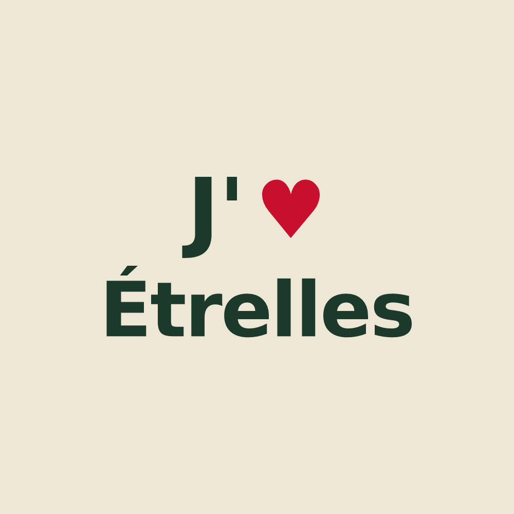 Tote bag personnalisé Étrelles — design J'aime Étrelles