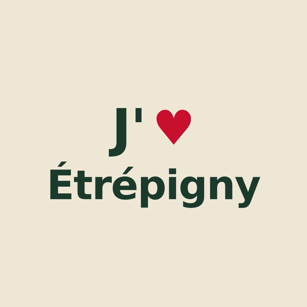Tote bag personnalisé Étrépigny — design J'aime Étrépigny