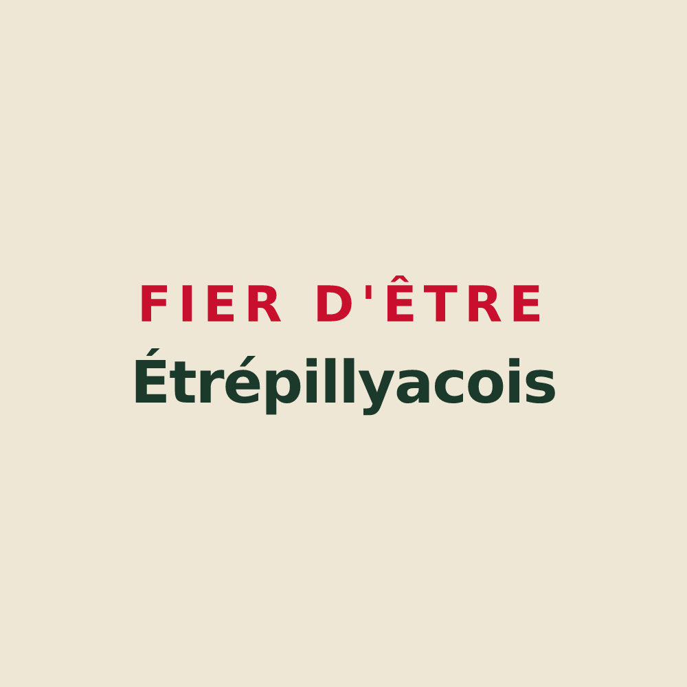 Tote bag « Fier d'être Étrépillyacois » — design pour Étrépilly