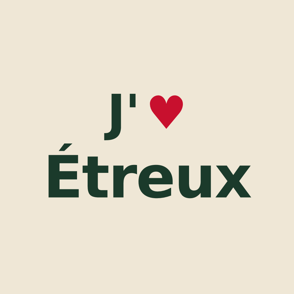 Tote bag personnalisé Étreux — design J'aime Étreux