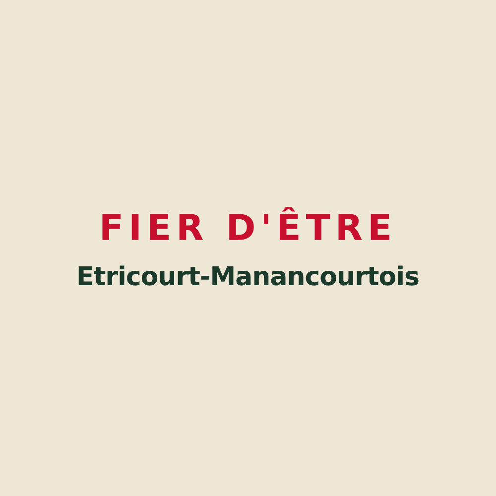 Tote bag « Fier d'être Etricourt-Manancourtois » — design pour Étricourt-Manancourt