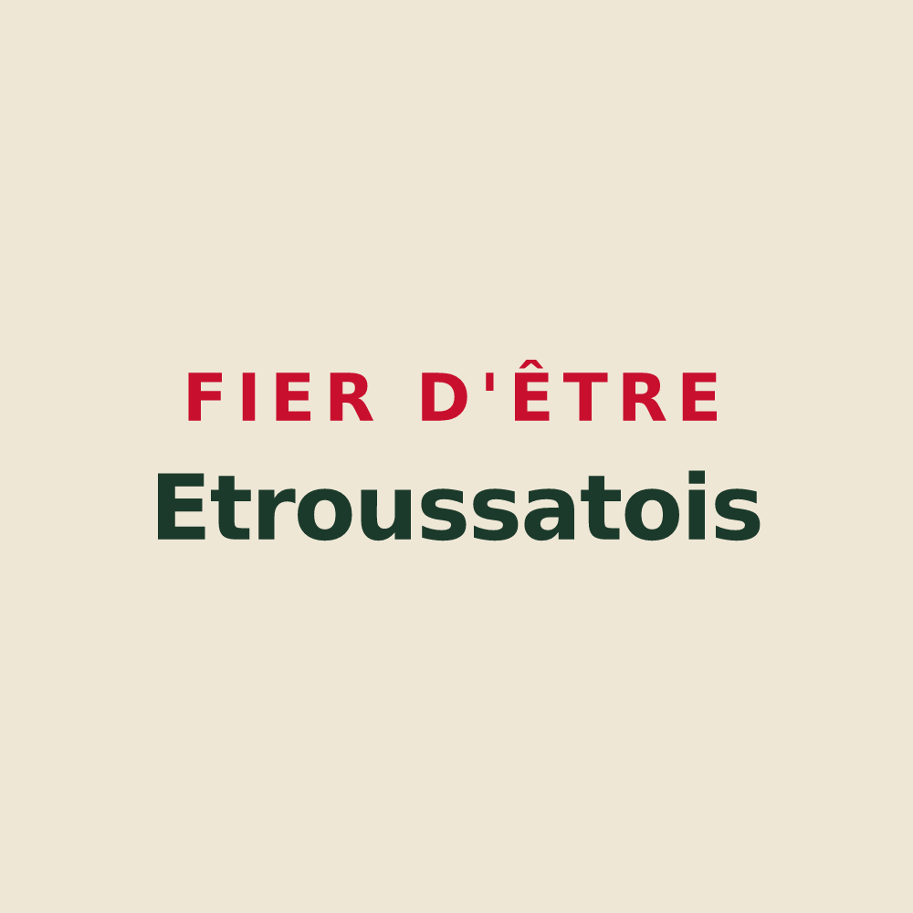 Tote bag « Fier d'être Etroussatois » — design pour Étroussat