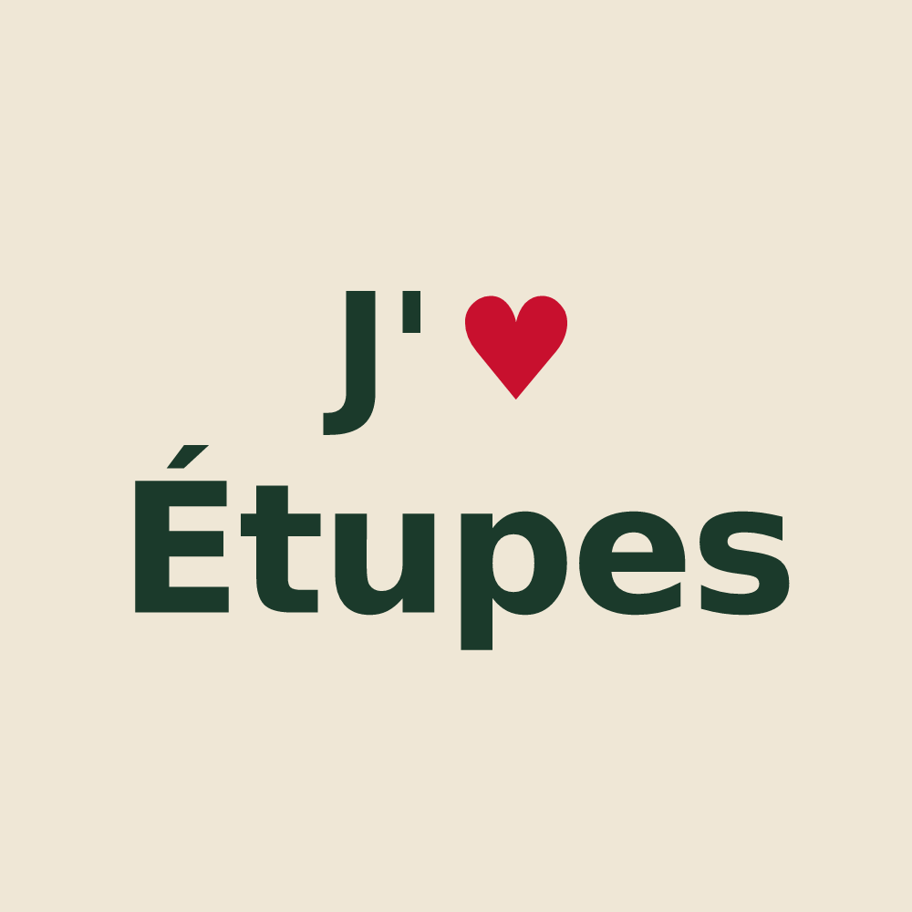 Tote bag personnalisé Étupes — design J'aime Étupes