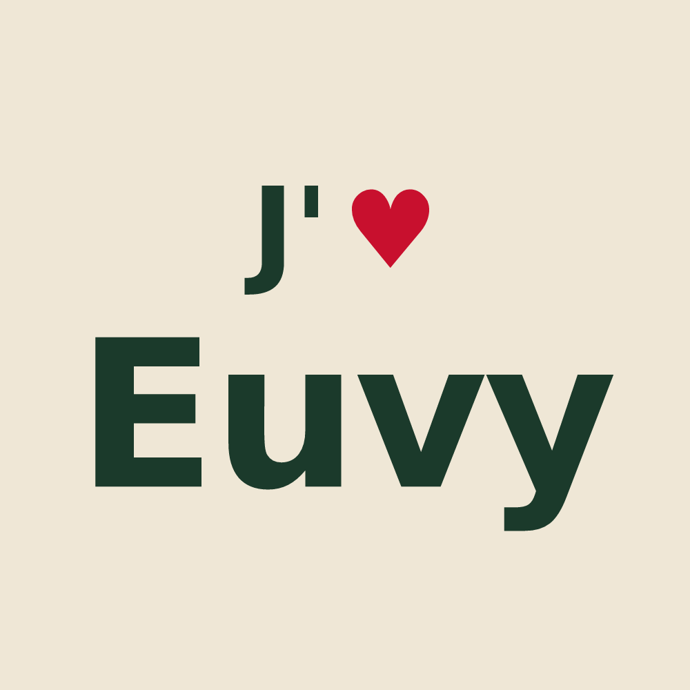 Tote bag personnalisé Euvy — design J'aime Euvy