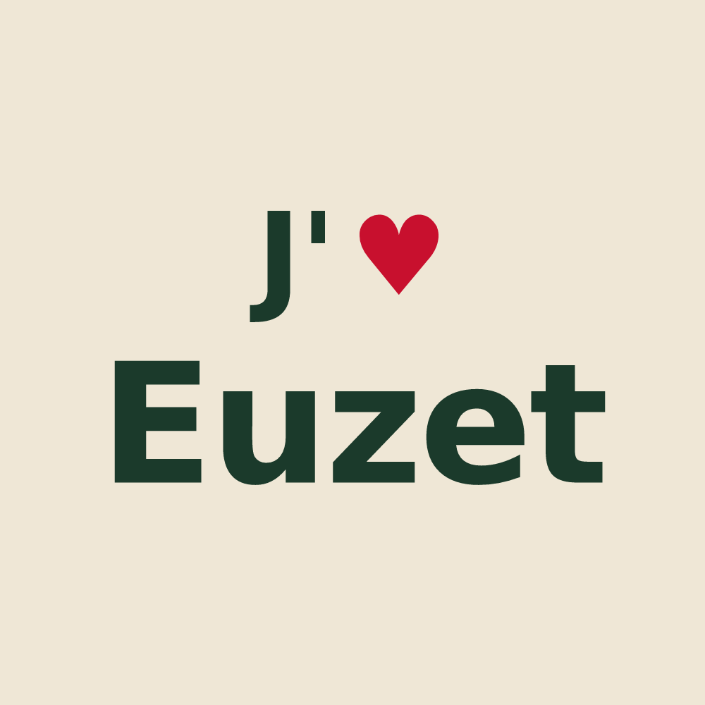 Tote bag personnalisé Euzet — design J'aime Euzet
